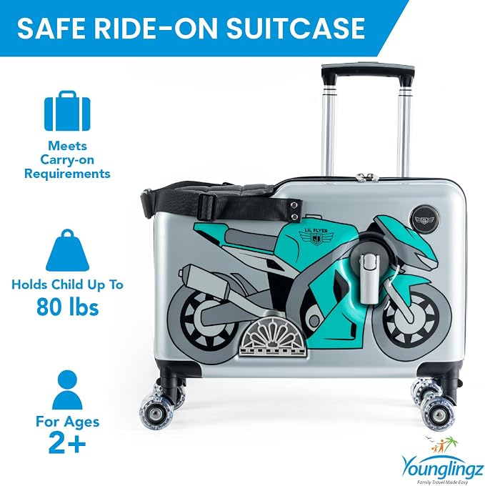 Younglingz LIL FLYER GO Version 2 Ride On Suitcase - Image 6