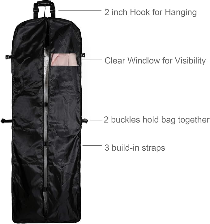 72" Tri-Fold Wedding Garment Bag - Image 3