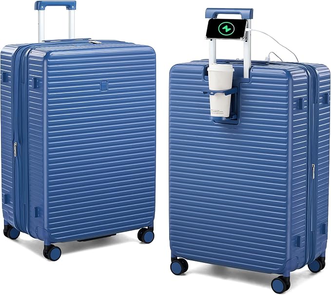 28 Inch Luggage Hard Shell Suitcases, Expandable Travel Checked Luggage 28 Inch by HanTrip