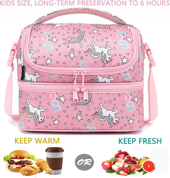 FlowFly Double Decker Cooler Insulated Lunch Bag Large Tote - Image 2