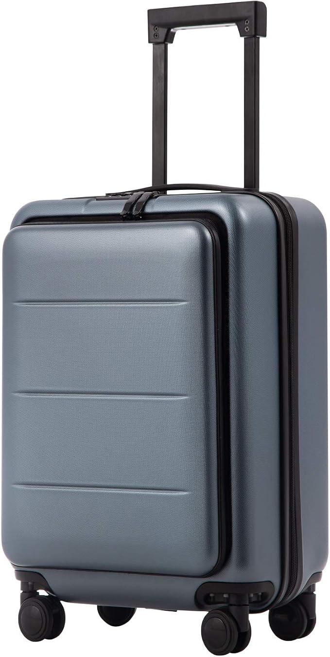 Coolife Luggage Suitcase Piece Carry On ABS+PC Spinner Trolley by COOLIFE
