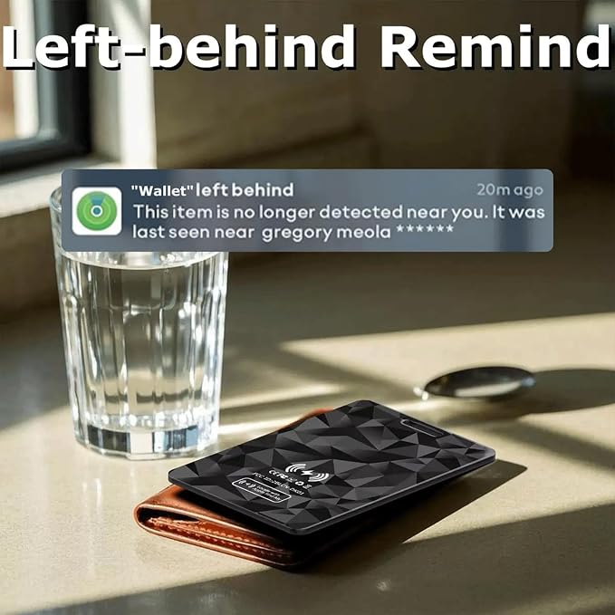 Wallet Tracker Card, Rechargeable Thin Finder, Works - Image 3