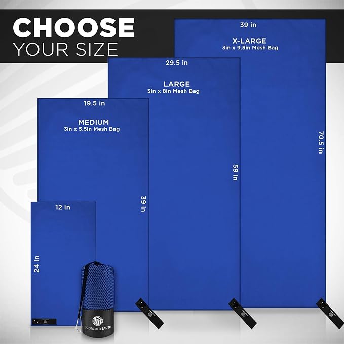 ScorchedEarth Microfiber Travel & Sports Towel Set - Image 6