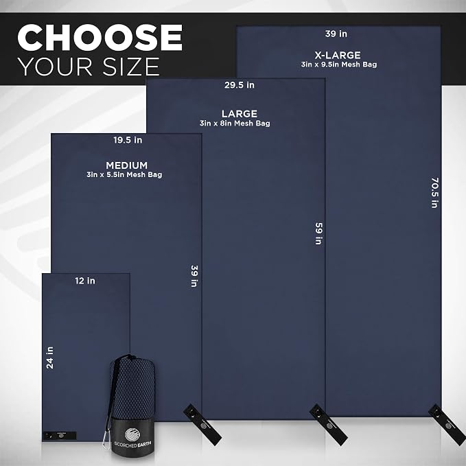 ScorchedEarth Microfiber Travel & Sports Towel Set - Image 4