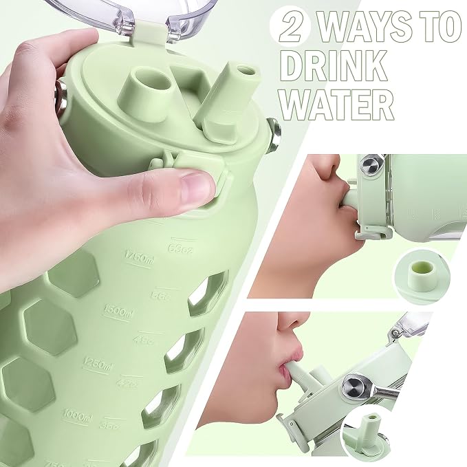 MUKOKO 64oz Glass Water Bottles - Image 5