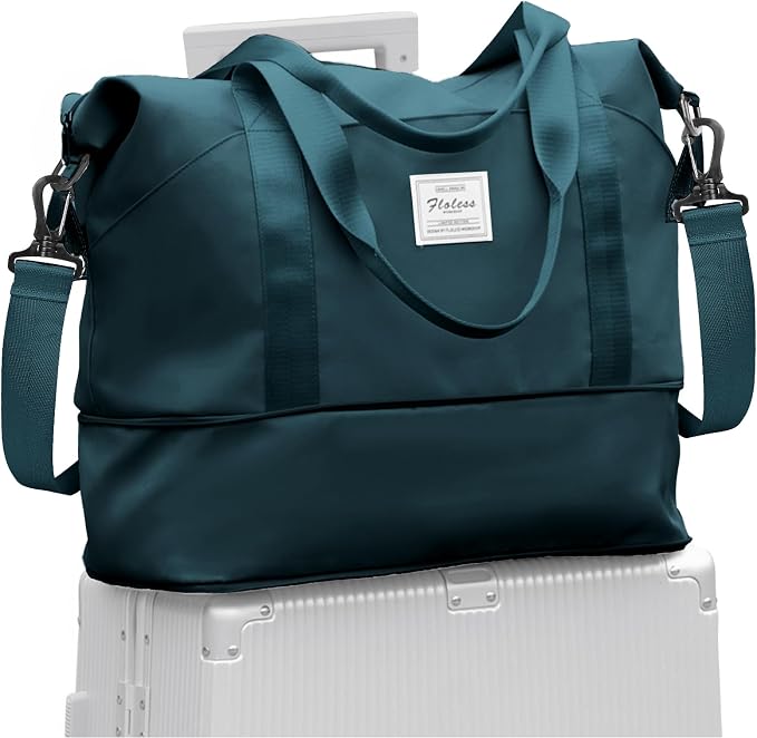 Travel Duffel Bag, Sports Tote Gym Bag, Shoulder Weekender Overnight Bag by WONHOX