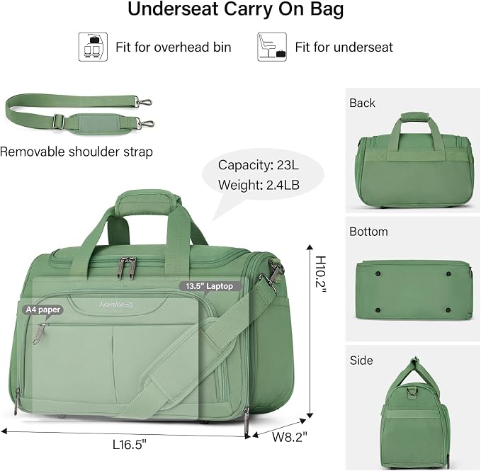 Hanke Underseat Carry On luggage Bags - Image 2