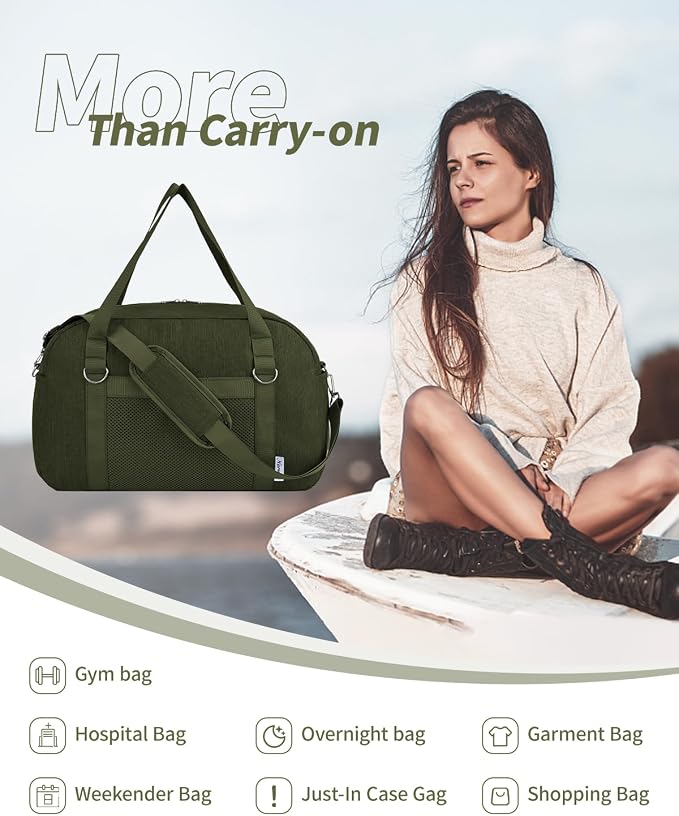 Narwey For Spirit Airlines Personal Item Bag 18x14x8, Small Duffle Bag for - Image 5