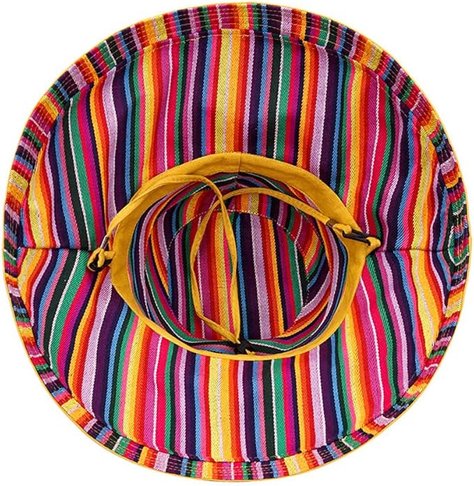 Women Wide Brim Sun Hats Metal Wired Edge Summer UV Protection Beach Fishing Hat - Image 5