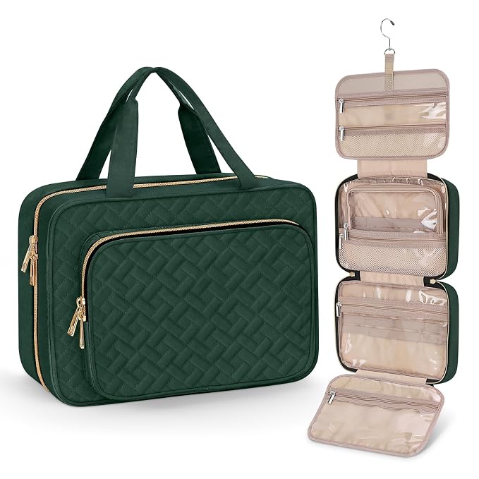 Wedama Toiletry Bag for Women, Medium Cosmetic Travel Bag, Hanging Toiletry Bag by Wedama
