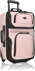 U.S. Traveler Lightweight Rolling 20" Carry On Luggage Softside Suitcase by USTraveler