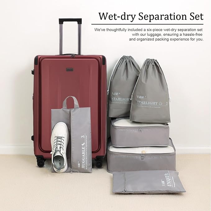 Carry On Luggage, 20 Inch Top Opening Aluminum Frame Lightweight Airline - Image 2