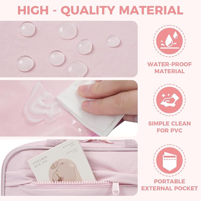 Toiletry Bag For women, Portable Hanging Organizer, 4 Leakproof Compartment for - Image 7