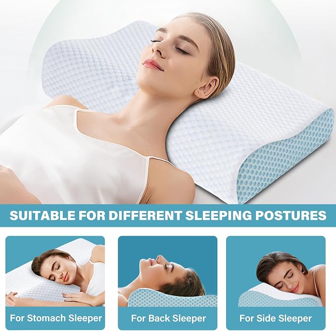 Neck Pillow Memory Bed Foam Pillows - Image 5