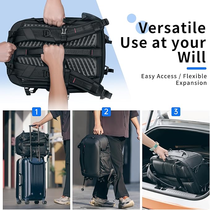 UURig ULANZI BP09 Traker Camera Backpack • 22L • Versatile Camera Travel Bag • - Image 5