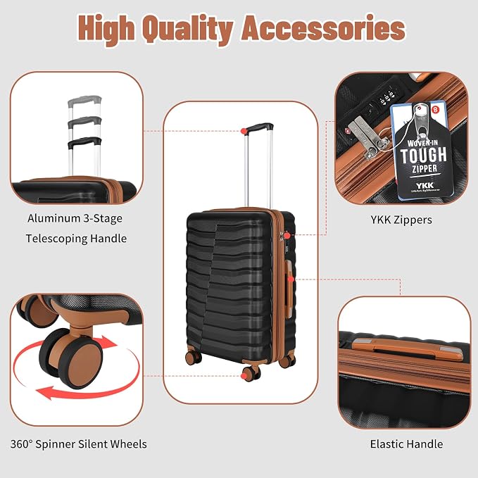 5-Piece Lightweight Luggage - Image 5