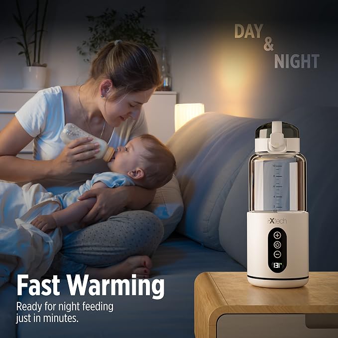 IXTECH Portable Water Warmer for Baby Formula, Milk Warmer for Travel, 10 oz. - Image 3