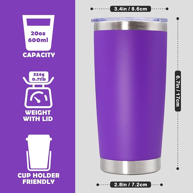 20oz Tumbler Stainless Steel Tumbler Cup - Image 4