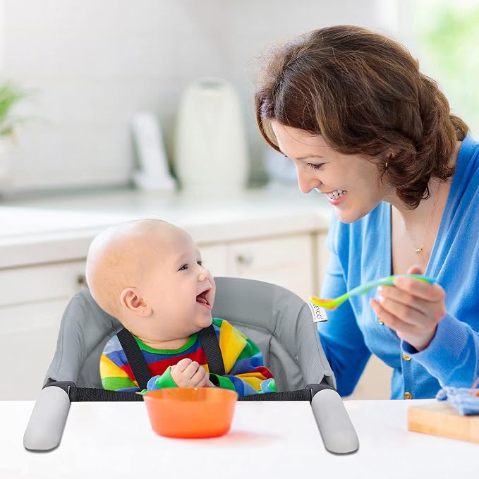 Hook On Chair, VEEYOO Clip On High Chair Folding Fast Table Chair - Image 6