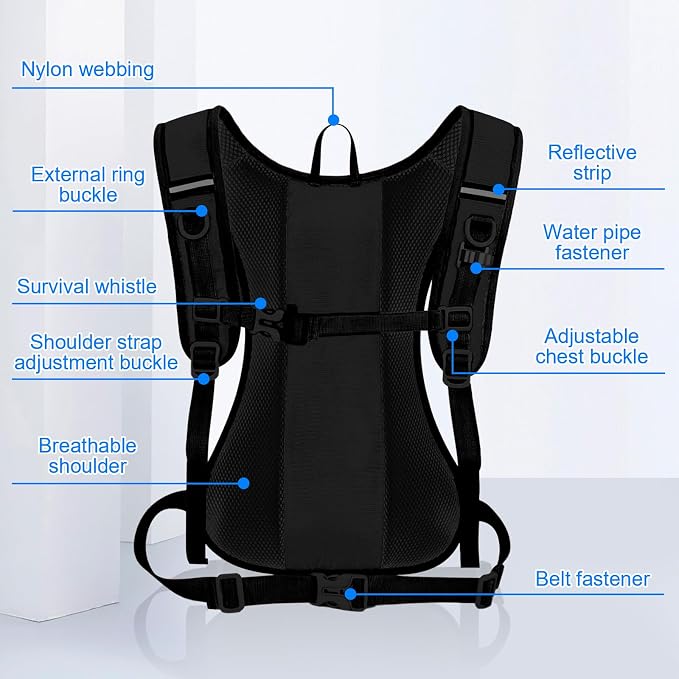 Hydration Backpack, Cycling Backpack Outdoor, Lightweight Hydration Pack - Image 4