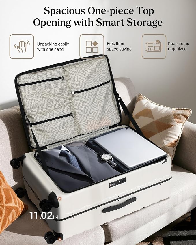 Luggage Sets 2 Pieces, 20/28 Inch PC Hardshell Suitcase - Image 3
