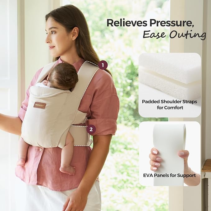 Momcozy Newborn Carrier WeeSnug- Lightweight and Cozy Comfort - Image 7