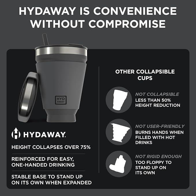 HYDAWAY 16oz Collapsible Tumbler - Image 6