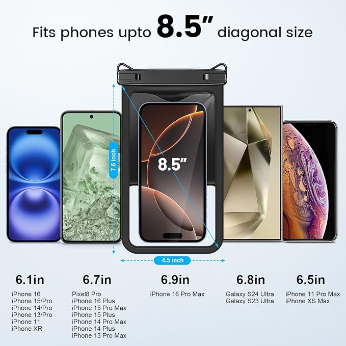 [Up to 8.5" Waterproof Phone Pouch - Image 2