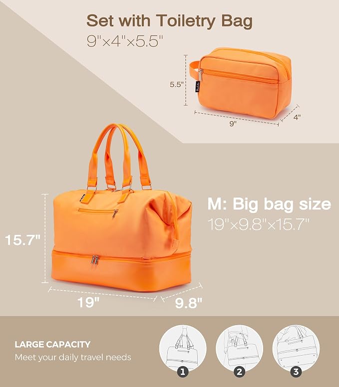 Weekender Bags for Women, Large Travel Duffel Bag - Image 4