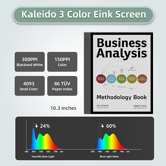 Bigme inkNoteX Color Eink Tablet Andriod 13 6+128G Ebook Reader 10.3 Inch - Image 3