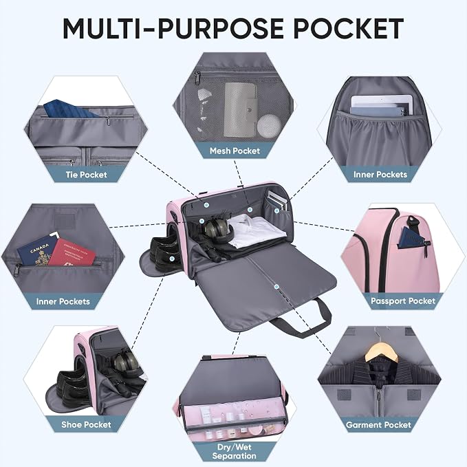 BALEINE Convertible Garment Bag - Image 3