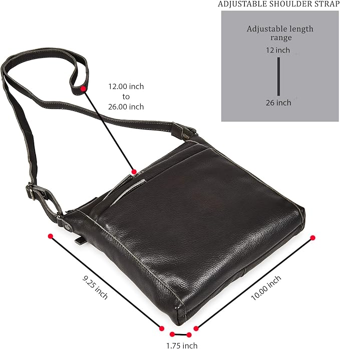 Small Soft Genuine Leather Crossbody Purse Women’s Sling Crossover Shoulder - Image 2