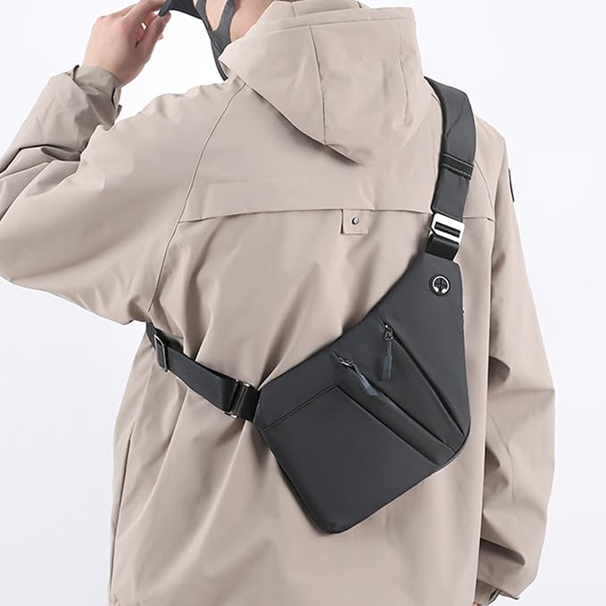 Anti Theft Crossbody Bags for Women Men, Slim Sling Bags - Image 8