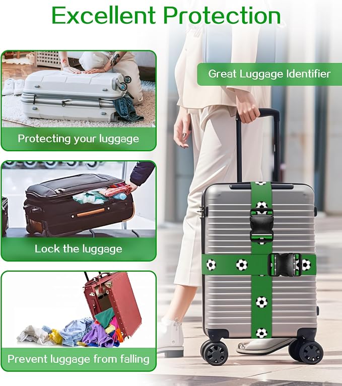 Luggage Straps for Suitcases Travel Belt Luggage Band Heavy Duty Traveling - Image 4
