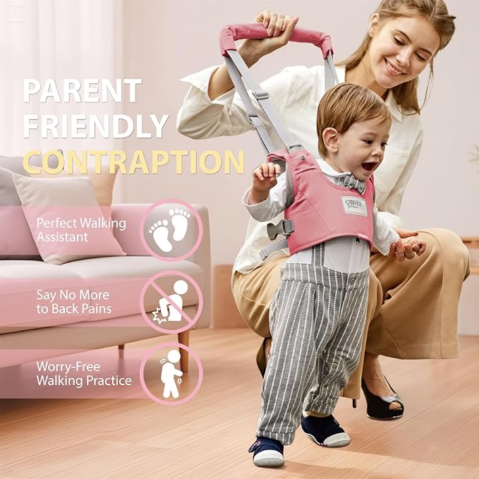 Baby Walking Harness-Handheld Assistant Belt- Toddler Infant Walking Aid - Image 2