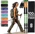 100% Carbon Fiber Trekking Poles by USA Brand by HikerHungerOutfitters