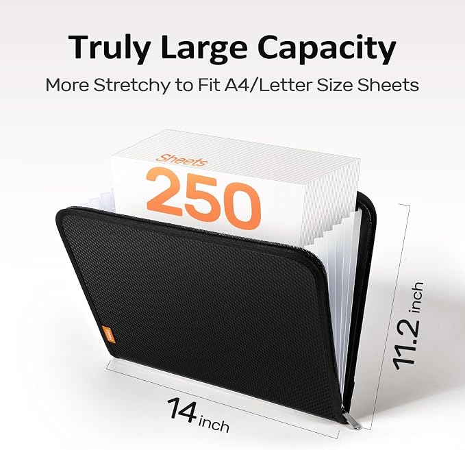 Sooez Accordion File Organizer - Image 6