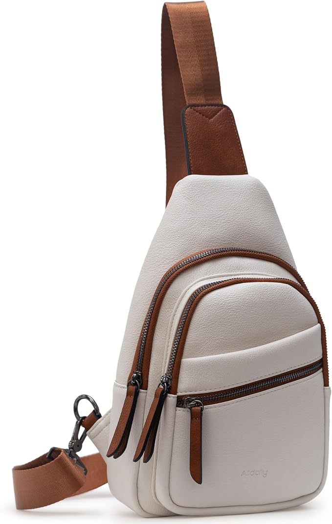 Alldaily Large Sling Bag for Women Crossbody Purse Leather Fashionable Trendy by Alldaily