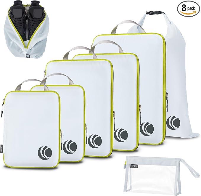 Cipway Compression Packing Cubes, Lightweight Travel Luggage Organizers by Cipway