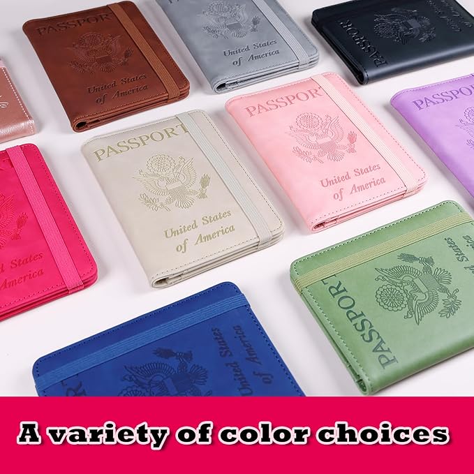 Melsbrinna Premium Leather Passport Holder Covers Case, Waterproof Rfid - Image 7