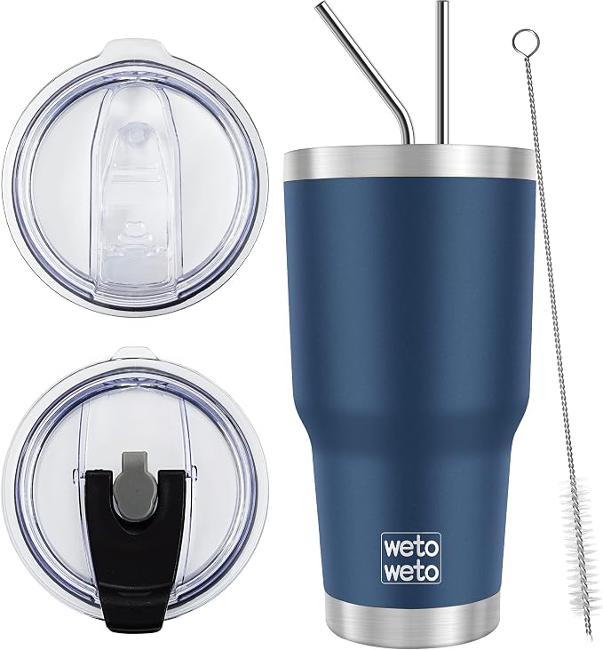 WETOWETO 30 oz Tumbler Stainless Steel Vacuum Insulated Coffee Cup Double Wall by Wetoweto