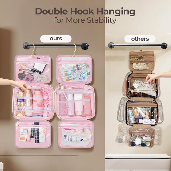 Hanging Travel Toiletry Bag for Women Detachable Toiletry Bag - Image 5