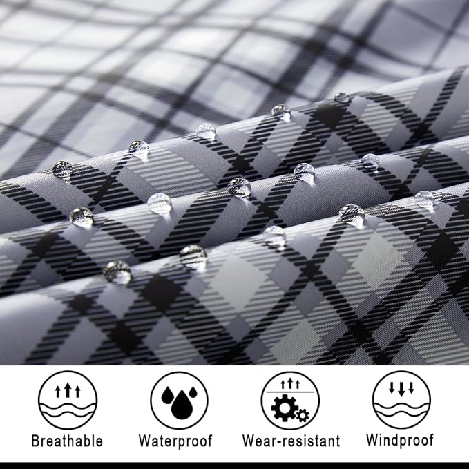 salamra Hooded Rain Poncho Waterproof Raincoat Jacket - Image 4