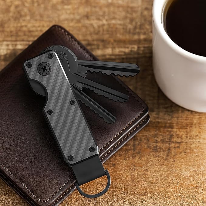 Key Organizer, Minimalist Silent Key Fob, Compact EDC Key Chain, Silent Key - Image 2