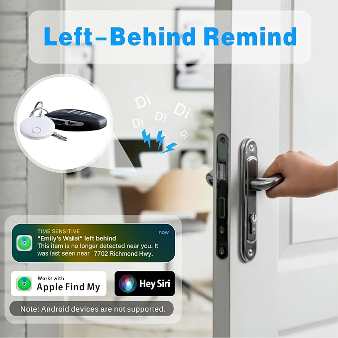 Air Tracker 4 Pack, Smart Bluetooth Tracker Works - Image 3