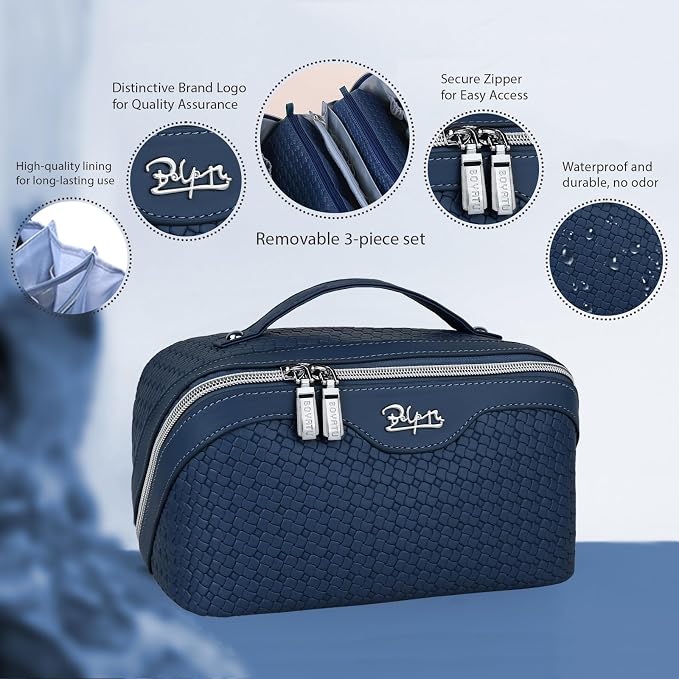 BOYATU Travel Makeup Bags for Women: Large Cosmetic Bag - Image 2