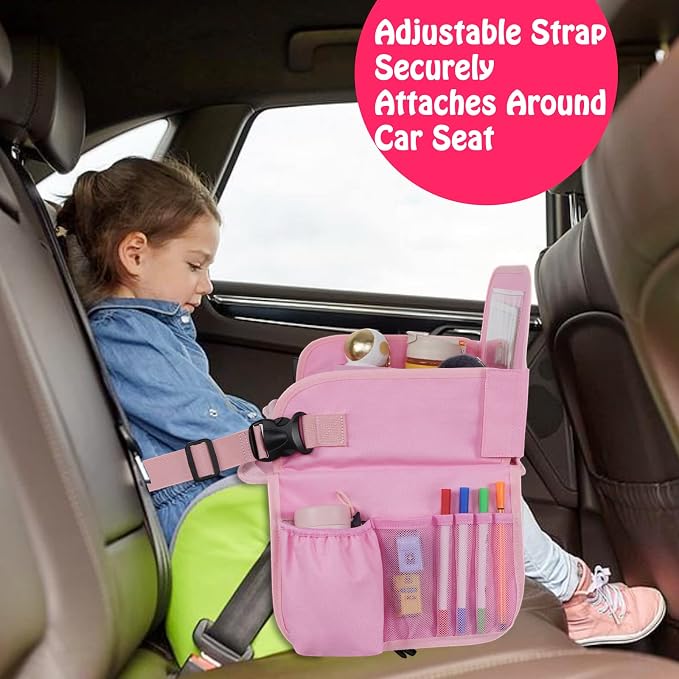 MENZOKE Kids Travel Tray, Car Seat Table Tray, Road Trip Essentials - Image 7
