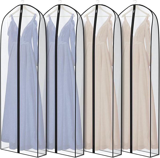 Zilink Breathable Dress Bags for Gowns Long 72” Wedding Dress Storage Bags by Zilink