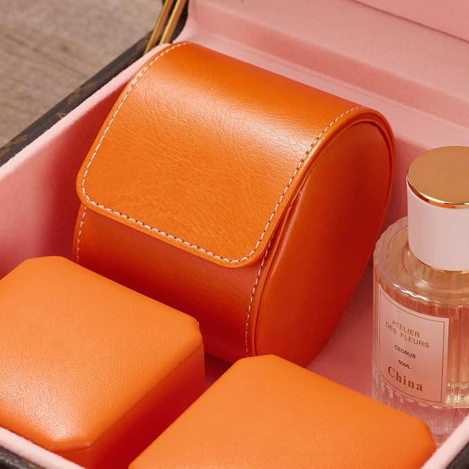 Oirlv Luxury Leather Travel Watch Case Single Watch Box - Image 2