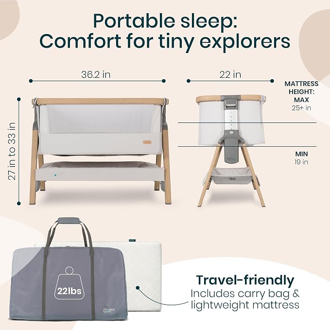 CoZee® 2-in-1 Baby Bassinet & Bedside Sleeper - Image 6